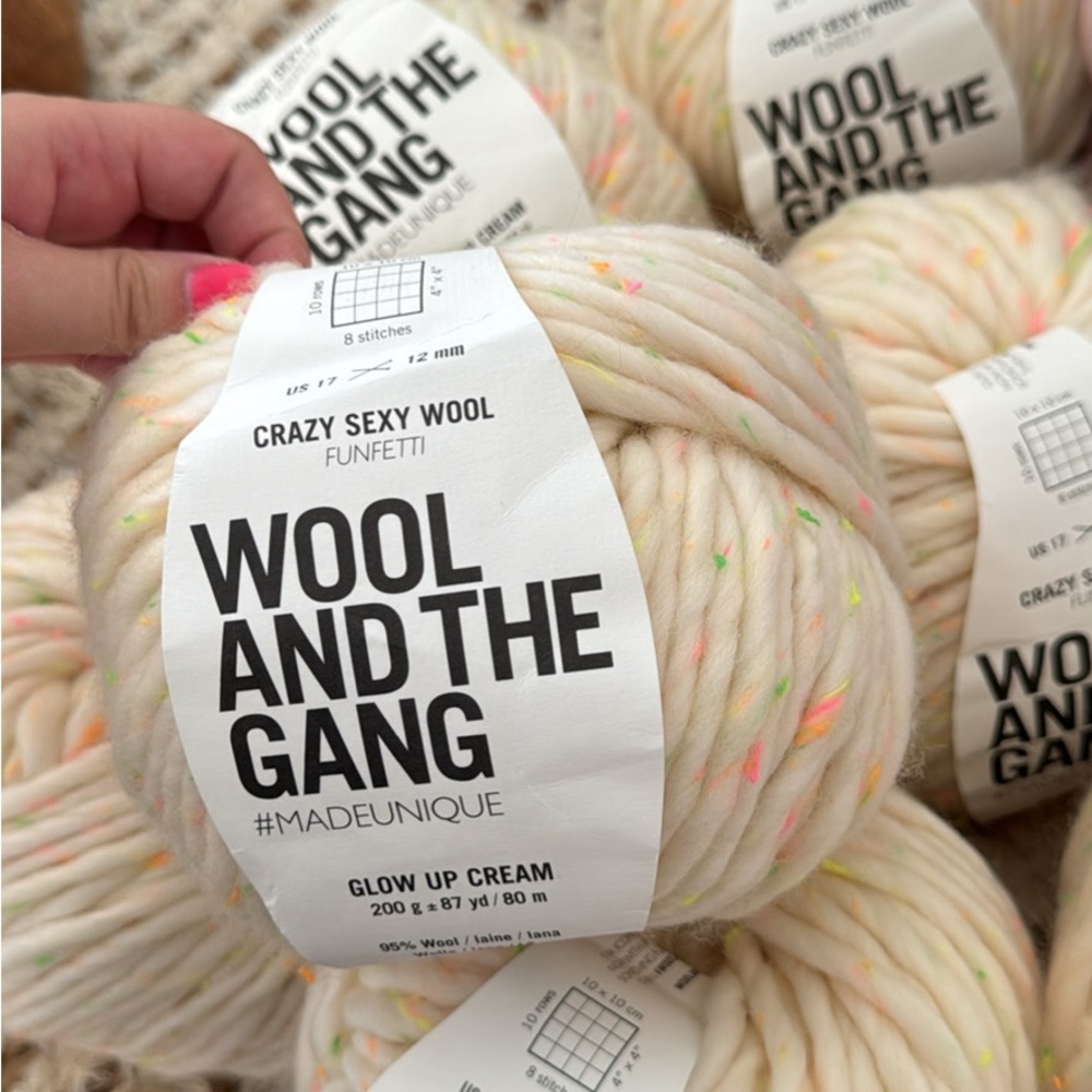 WATG Crazy Sexy Wool in Glow Up Cream